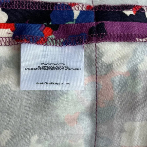 NWT Tory Burch Berdine Abstract Floral Logo Print Dress Amethyst Duriez Size 10 - Picture 9 of 10